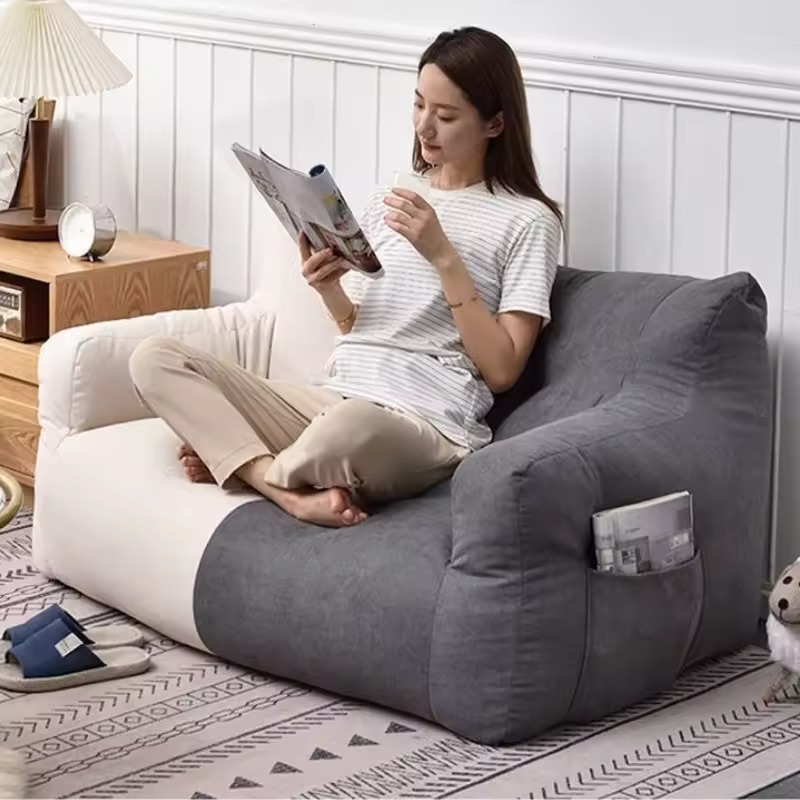 Lazy Bean Bag Sofas Giant Comfortable Beanbag Sofa Double Cute Fluffy Living Room Couches Large Modern Bedroom Tatami Couch